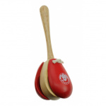 Rattlesnake castagnette hout rood 19 cm Rattlesnake castagnette hout rood 19 cm