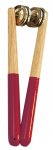 Rattlesnake crotales stick hout donkerrood 18 cm Rattlesnake crotales stick hout donkerrood 18 cm