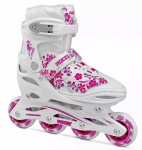 Roces inline skates Compy 8.0 softboot 82A wit/roze maat 38-41 Roces inline skates Compy 8.0 softboot 82A wit/roze maat 38-41