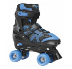 Roces quaddy 3.0 rolschaatsen zwart/blauw 38-41 Roces quaddy 3.0 rolschaatsen zwart/blauw 38-41