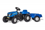 Rolly Toys traptractor RollyKid New Holland T7040 junior blauw Rolly Toys traptractor RollyKid New Holland T7040 junior blauw