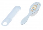 Saro borstel en kam set 2-delig beer blauw Saro borstel en kam set 2-delig beer blauw