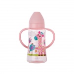 Saro drinkbeker 19 cm roze giraffe Saro drinkbeker 19 cm roze giraffe
