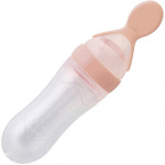 Saro eetlepel junior 19 cm siliconen zalmroze Saro eetlepel junior 19 cm siliconen zalmroze