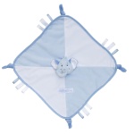 Saro knuffeldoekje met lusjes en knoopjes olifant 30 x 30 cm Saro knuffeldoekje met lusjes en knoopjes olifant 30 x 30 cm