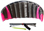 Spiderkites matrasvlieger Amigo DC 175 cm ripstop zwart 6-delig Spiderkites matrasvlieger Amigo DC 175 cm ripstop zwart 6-delig
