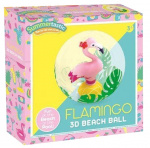 Summertastic strandbal Flamingo 3D 30 cm vinyl Summertastic strandbal Flamingo 3D 30 cm vinyl