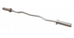Sveltus halterstang gebogen staal met sluitingen zilver 120 cm Sveltus halterstang gebogen staal met sluitingen zilver 120 cm