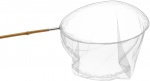 Free and Easy vangnet bamboe 115 cm wit Free and Easy vangnet bamboe 115 cm wit