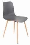 Feliz Lifestyle eetkamerstoel Leon 49 x 79,5 cm PP/metaal grijs/naturel Feliz Lifestyle eetkamerstoel Leon 49 x 79,5 cm PP/metaal grijs/naturel