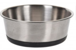 Dogs Collection hondenvoer- en drinkbak anti-slip 14 cm RVS zilver Dogs Collection hondenvoer- en drinkbak anti-slip 14 cm RVS zilver