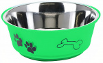 Dogs Collection hondenvoer- en drinkbak 17,5 cm RVS groen Dogs Collection hondenvoer- en drinkbak 17,5 cm RVS groen
