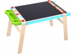 Tooky Toy krijttekentafel junior 86,7 x 50 cm hout blauw/groen Tooky Toy krijttekentafel junior 86,7 x 50 cm hout blauw/groen