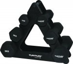 Tunturi dumbellset Neoprene met opbergrek 1-3 kg zwart 7-delig Tunturi dumbellset Neoprene met opbergrek 1-3 kg zwart 7-delig