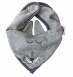 Vaco slabbetje bandana Fox 30 x 25 cm grijs Vaco slabbetje bandana Fox 30 x 25 cm grijs