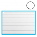 Verhaak flashcard met clipring A6 papier wit/mintblauw 50 stuks Verhaak flashcard met clipring A6 papier wit/mintblauw 50 stuks