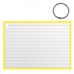Verhaak flashcard met clipring A6 papier wit/geel 50 stuks Verhaak flashcard met clipring A6 papier wit/geel 50 stuks