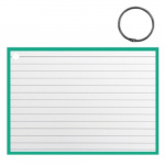 Verhaak flashcard met clipring A6 papier wit/mintgroen 50 stuks Verhaak flashcard met clipring A6 papier wit/mintgroen 50 stuks