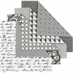 Vivi Gade origamipapier 15 x 15 cm wit/grijs 50 vellen Vivi Gade origamipapier 15 x 15 cm wit/grijs 50 vellen