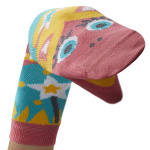 Walkytalkies popsokken Say Twinkle! meisjes katoen roze/geel mt 23-26 Walkytalkies popsokken Say Twinkle! meisjes katoen roze/geel mt 23-26